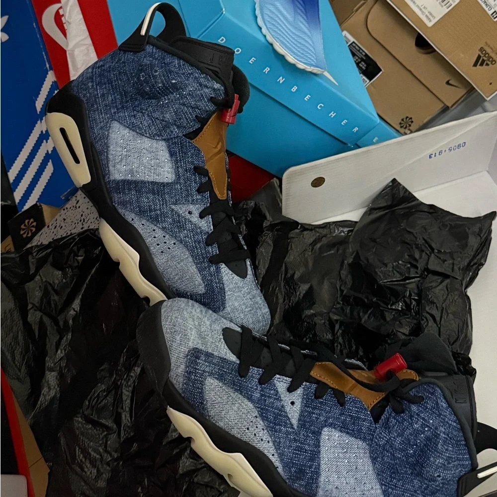 Jordan Retro 6 Denim NEW DS SIZE8 - Picture 1 of 5